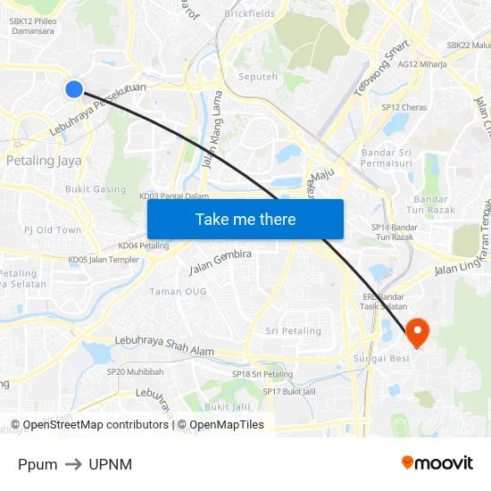 Ppum to UPNM map