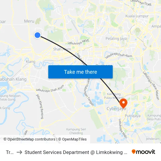 Trefoil to Student Services Department @ Limkokwing University of Creative Technology map