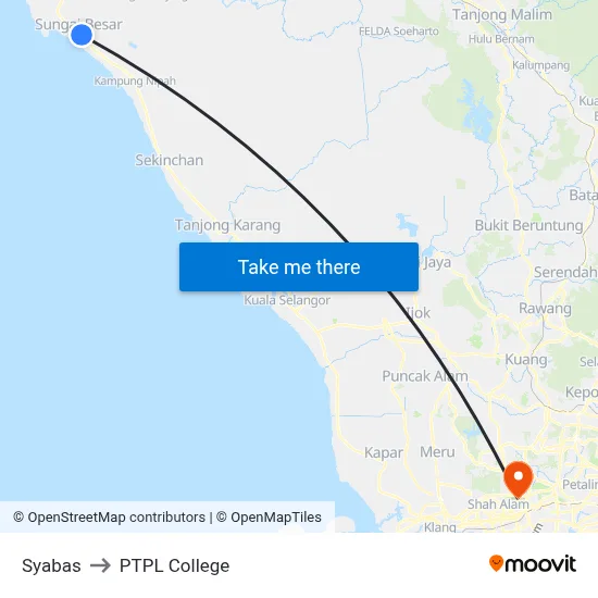 Syabas to PTPL College map