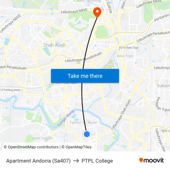 Apartment Andorra (Sa407) to PTPL College map