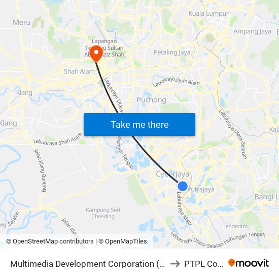 Multimedia Development Corporation (Mdec) (Sp50) to PTPL College map