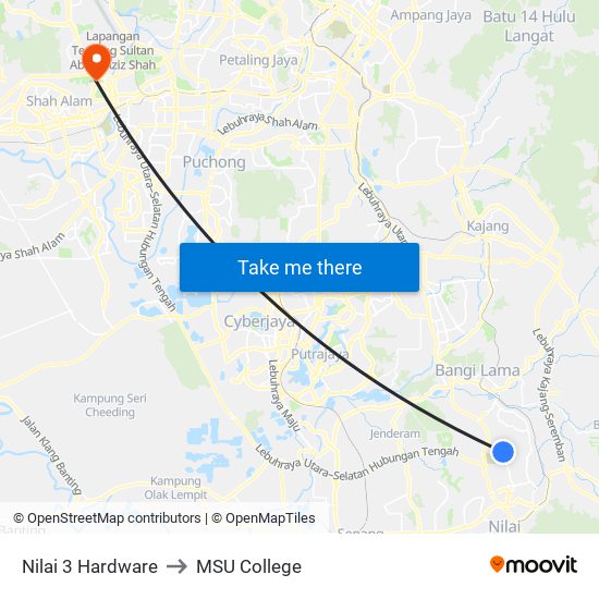 Nilai 3 Hardware to MSU College map