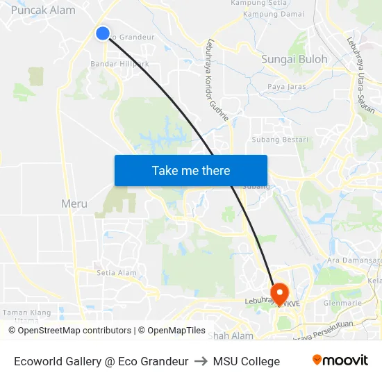 Ecoworld Gallery @ Eco Grandeur to MSU College map