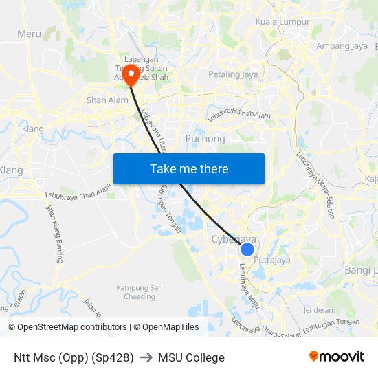 Ntt Msc (Opp) (Sp428) to MSU College map