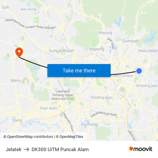 Jelatek to DK300 UiTM Puncak Alam map
