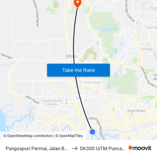 Pangsapuri Permai, Jalan Bukit Kuda to DK300 UiTM Puncak Alam map