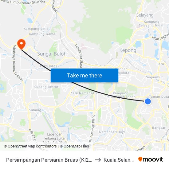 Persimpangan Persiaran Bruas (Kl2399) to Kuala Selangor map