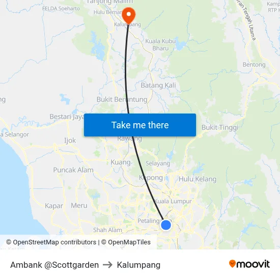 Ambank @Scottgarden to Kalumpang map