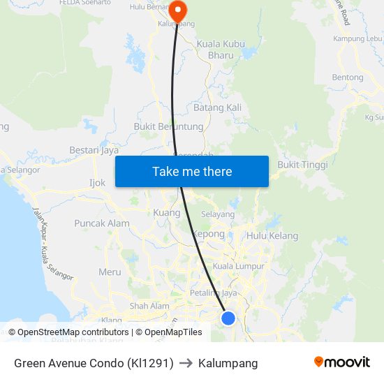 Green Avenue Condo (Kl1291) to Kalumpang map