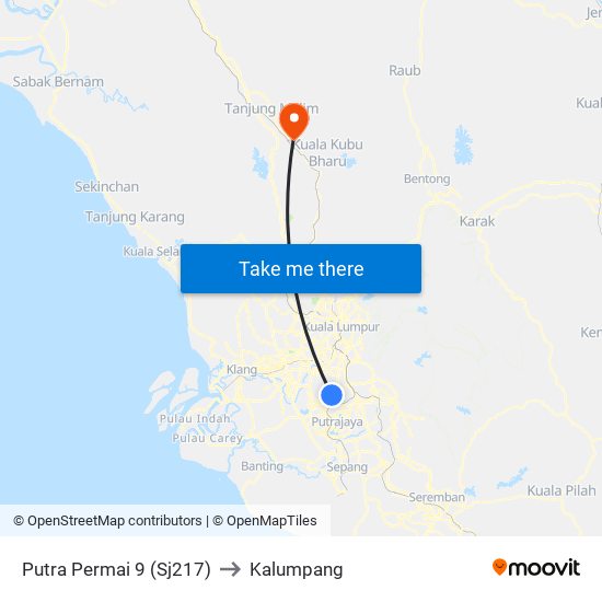 Putra Permai 9 (Sj217) to Kalumpang map