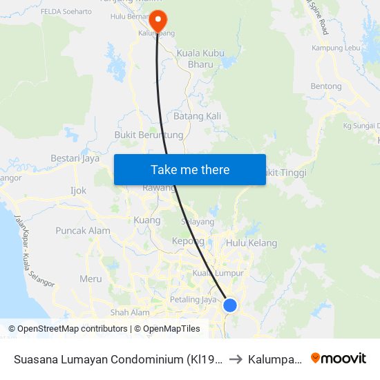 Suasana Lumayan Condominium (Kl1981) to Kalumpang map