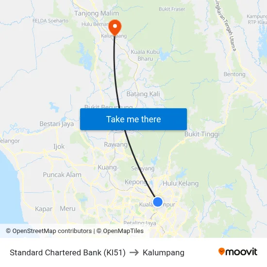 Standard Chartered Bank (Kl51) to Kalumpang map