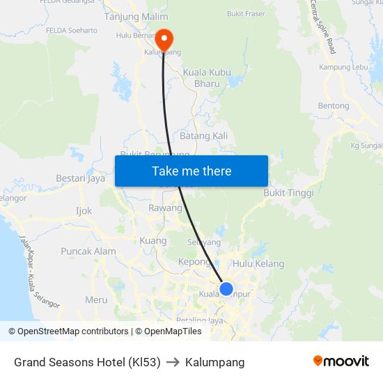 Grand Seasons Hotel (Kl53) to Kalumpang map