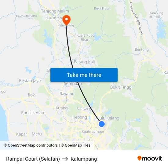 Rampai Court (Selatan) (Kl745) to Kalumpang map