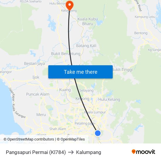 Pangsapuri Permai (Kl784) to Kalumpang map