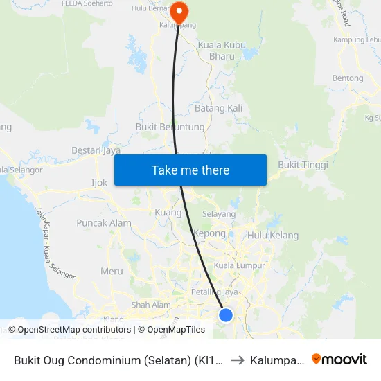 Bukit Oug Condominium (Selatan) (Kl1356) to Kalumpang map
