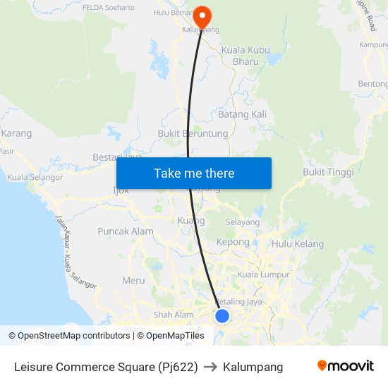 Leisure Commerce Square (Pj622) to Kalumpang map