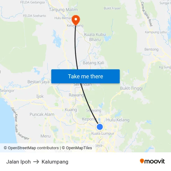 Jalan Ipoh to Kalumpang map