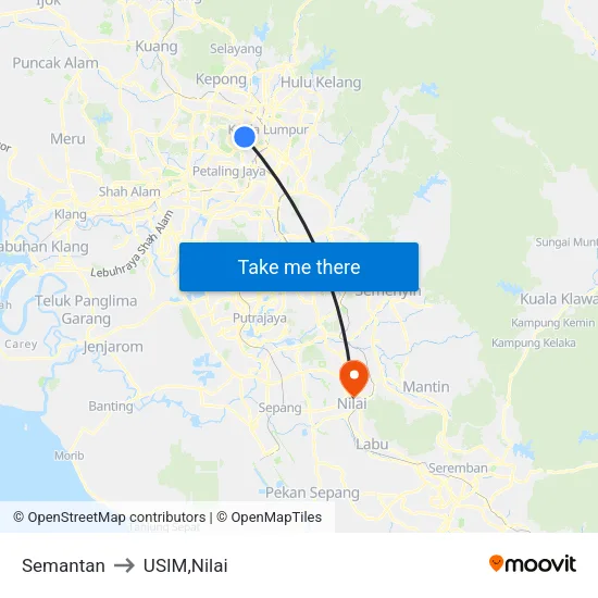 Semantan to USIM,Nilai map