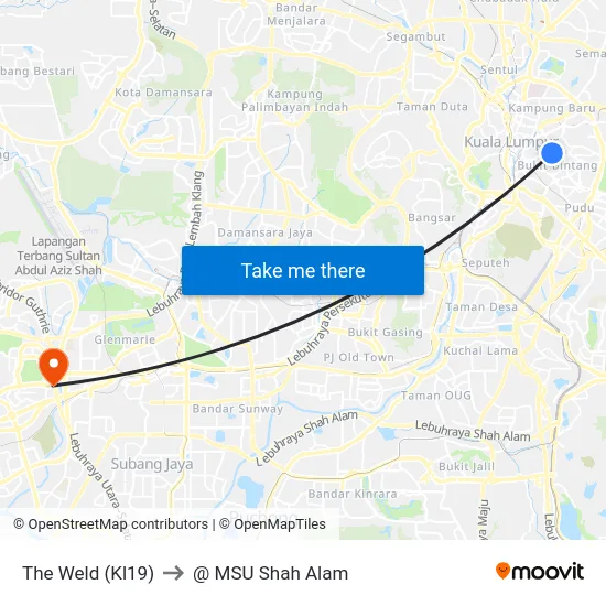 The Weld (Kl19) to @ MSU Shah Alam map