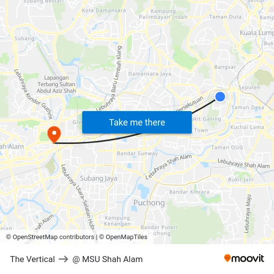 The Vertical to @ MSU Shah Alam map