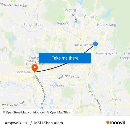 Ampwalk to @ MSU Shah Alam map
