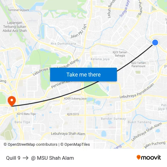 Quill 9 to @ MSU Shah Alam map