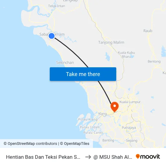 Hentian Bas Dan Teksi Pekan Sabak to @ MSU Shah Alam map
