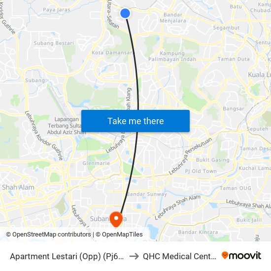 Apartment Lestari (Opp) (Pj62) to QHC Medical Centre map