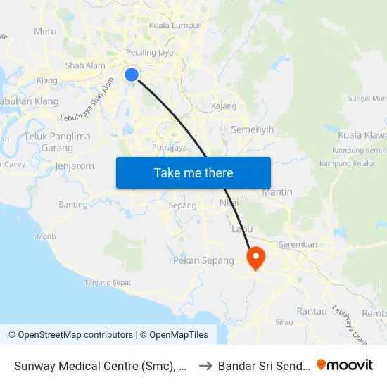 Sunway Medical Centre (Smc), Entrance to Bandar Sri Sendayan map