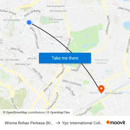 Wisma Rohas Perkasa (Kl87) to Ypc International College map