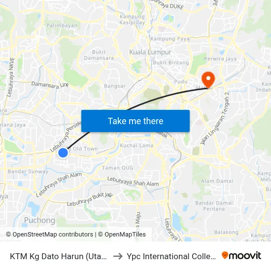KTM Kg Dato Harun (Utara) to Ypc International College map