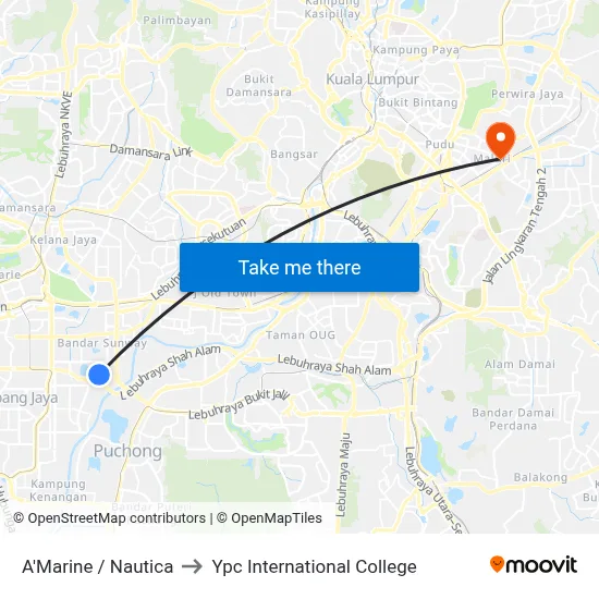 A'Marine / Nautica to Ypc International College map