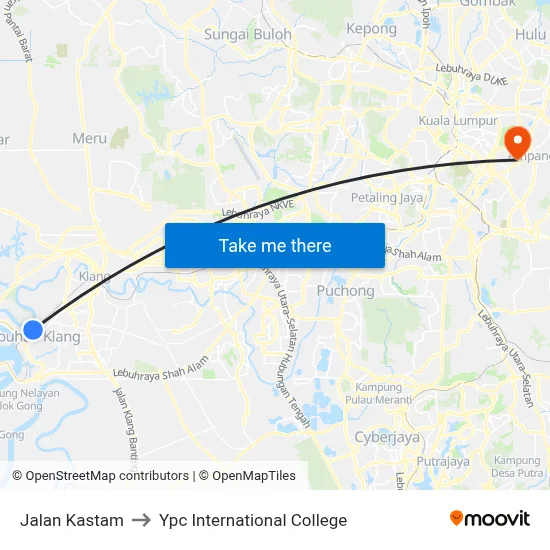 Jalan Kastam to Ypc International College map