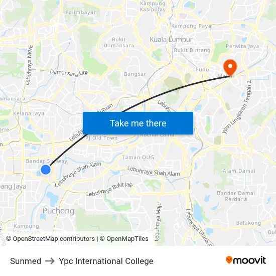 Sunmed to Ypc International College map
