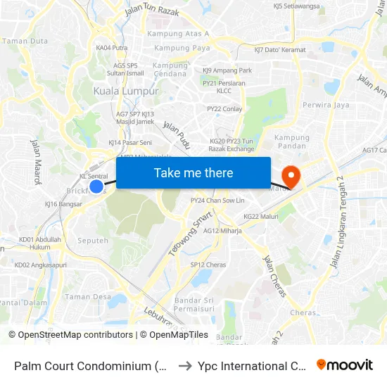 Palm Court Condominium (Kl1083) to Ypc International College map