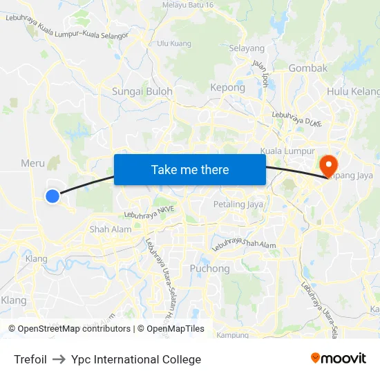 Trefoil to Ypc International College map