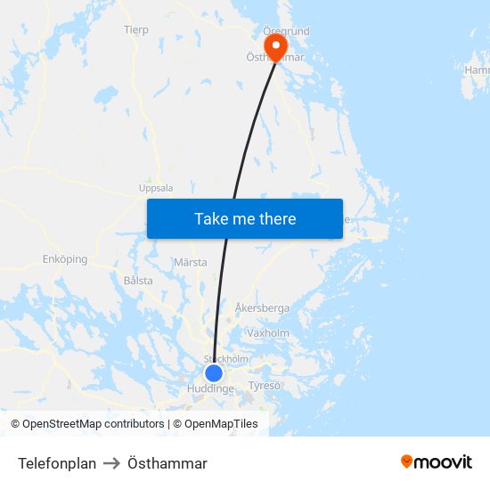 Telefonplan to Östhammar map