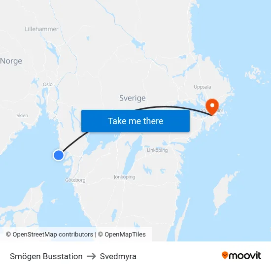 Smögen Busstation to Svedmyra map