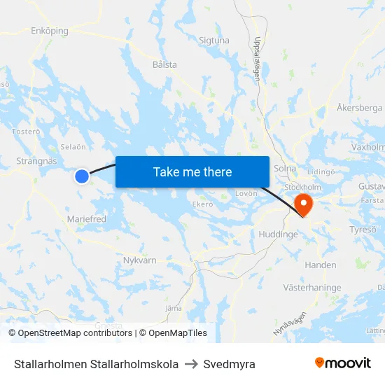 Stallarholmen Stallarholmskola to Svedmyra map