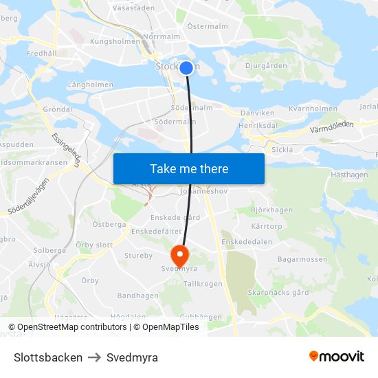 Slottsbacken to Svedmyra map