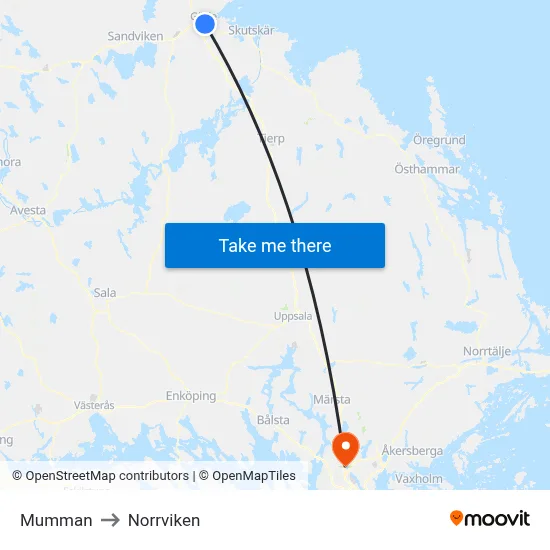 Mumman to Norrviken map