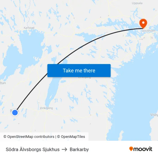 Södra Älvsborgs Sjukhus to Barkarby map