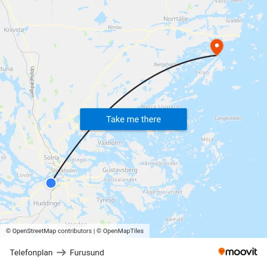 Telefonplan to Furusund map