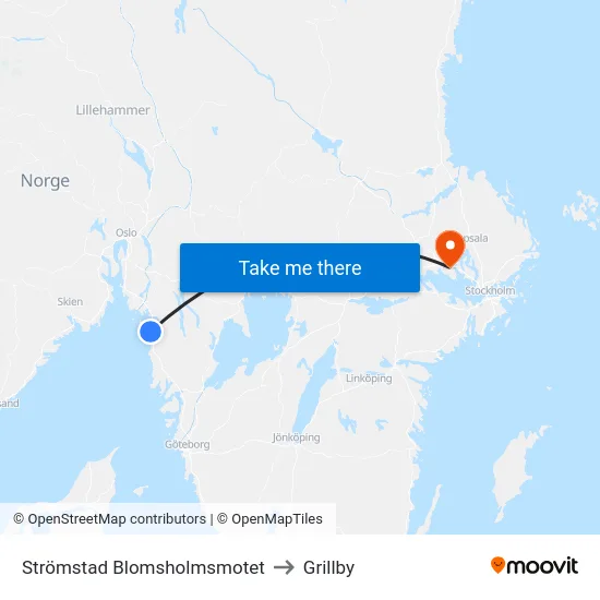Strömstad Blomsholmsmotet to Grillby map