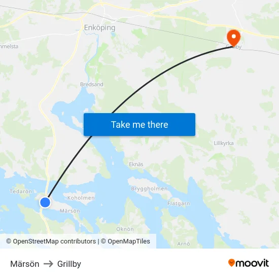 Märsön to Grillby map