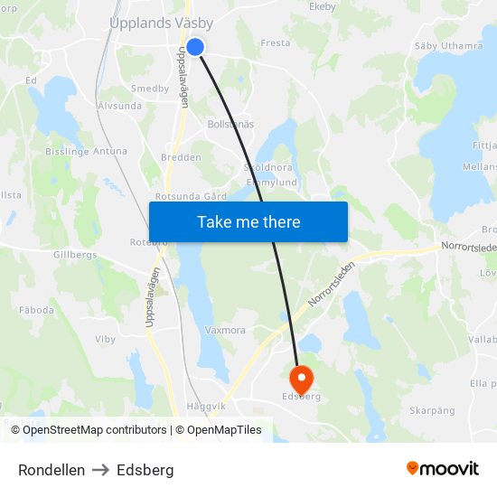 Rondellen to Edsberg map