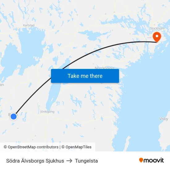 Södra Älvsborgs Sjukhus to Tungelsta map