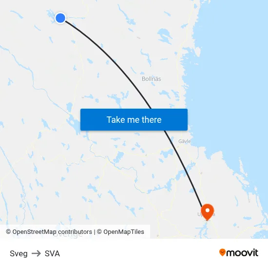 Sveg to SVA map