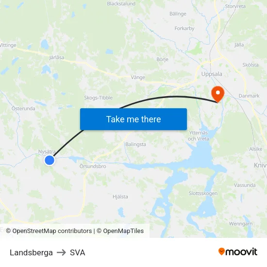Landsberga to SVA map